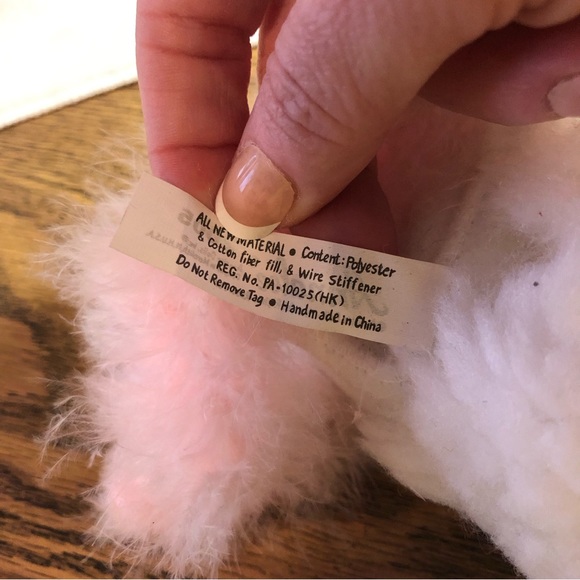 Annalee 6” Spring fancy bunny Easter 2005 feather boa - Picture 7 of 8